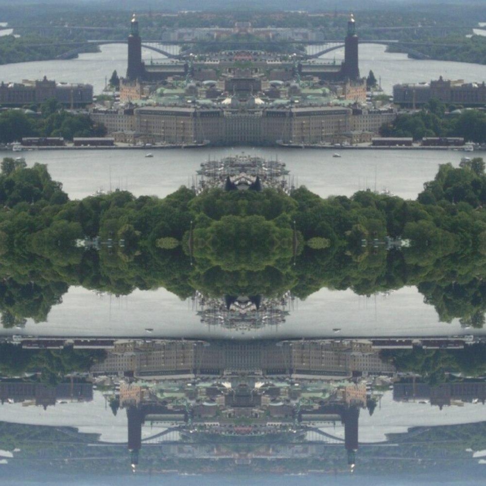 Nadja mönster ur en flygbild över Stockholm