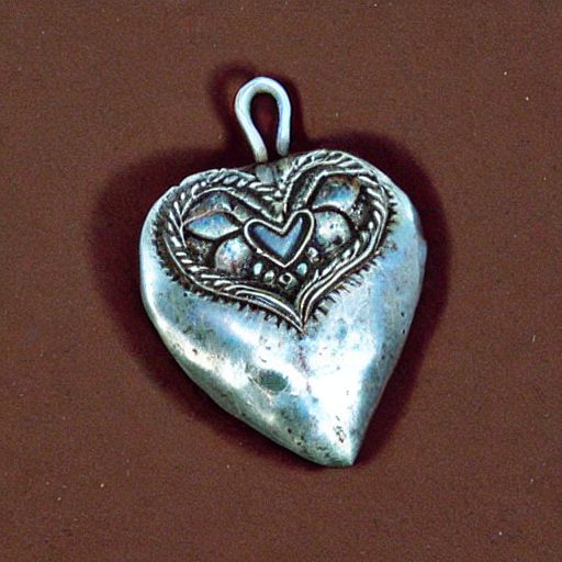 Generated heart pendant