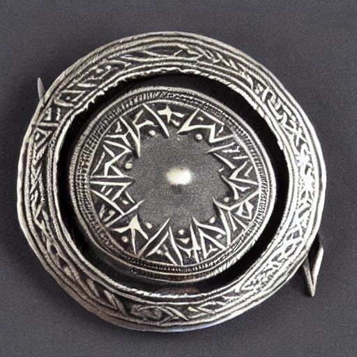 Generated ring brooch